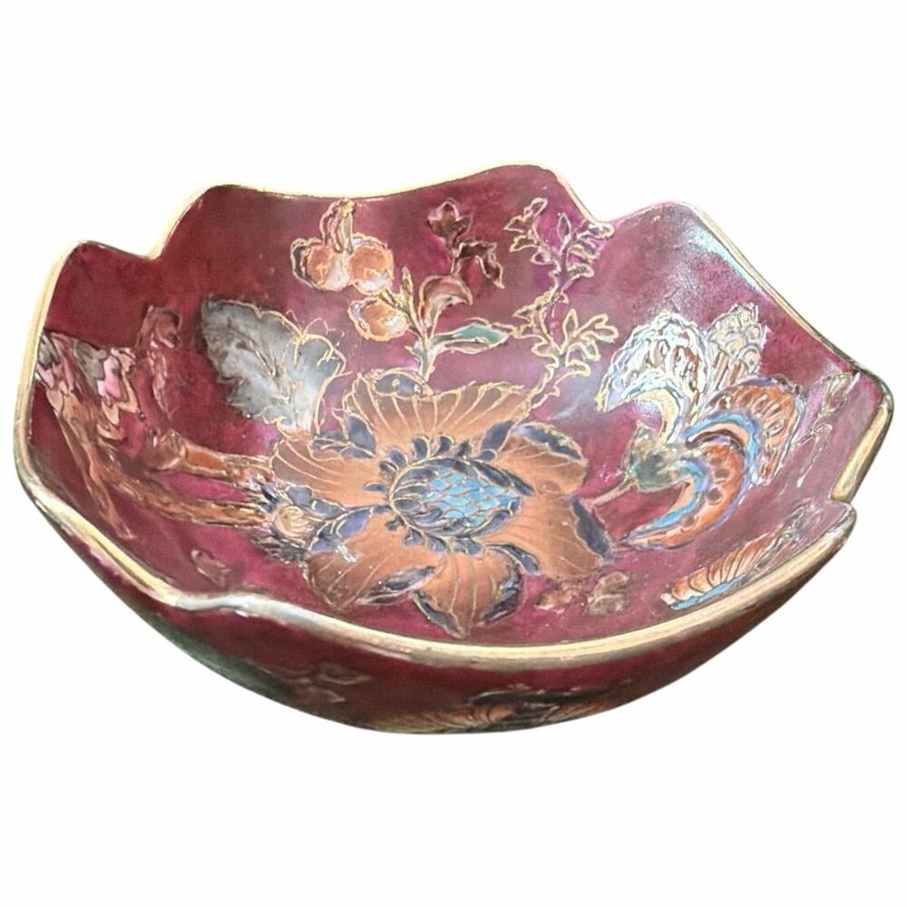Toyo Trading Co New Country Gear Handpainted Decorative 6” Bowl